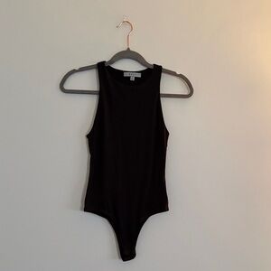 Gaze Black Sleeveless Bodysuit